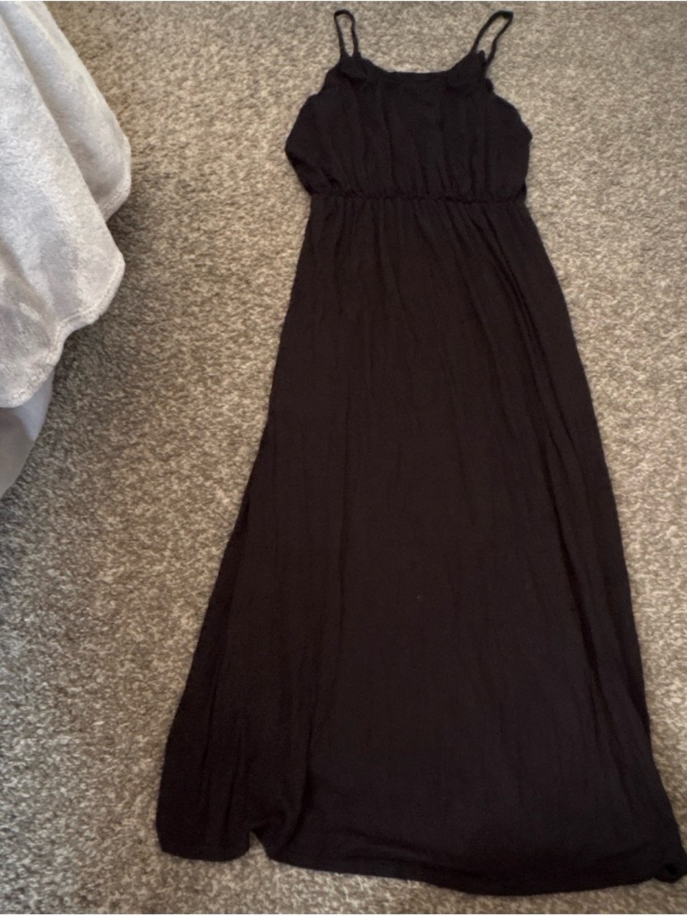 T.J.Maxx Black Spaghetti Strap Maxi Dress